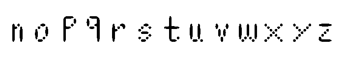 Nono RoundUnlicensed Font LOWERCASE