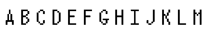 Nono SquareUnlicensed Font UPPERCASE