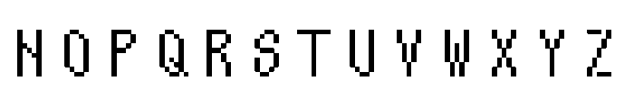 Nono SquareUnlicensed Font UPPERCASE