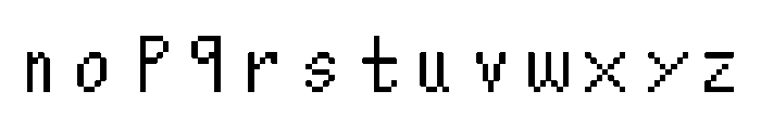 Nono SquareUnlicensed Font LOWERCASE