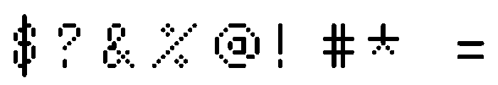 Nono TubeUnlicensed Font OTHER CHARS