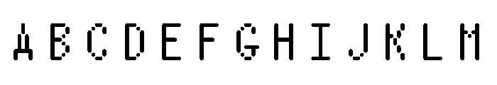 Nono TubeUnlicensed Font UPPERCASE