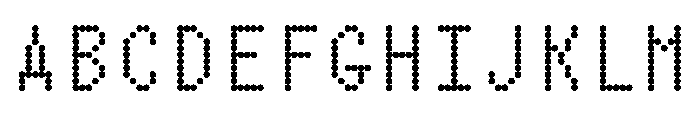 NonoUnlicensedShaky Regular Instance Font UPPERCASE
