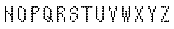NonoUnlicensedShaky Regular Instance Font UPPERCASE