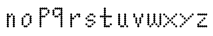 NonoUnlicensedShaky Regular Instance Font LOWERCASE