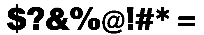 Normal Grotesk Black Font OTHER CHARS