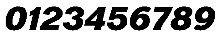 Normal Grotesk BlackItalic Font OTHER CHARS