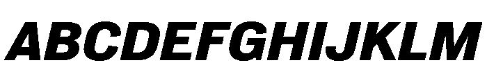 Normal Grotesk BlackItalic Font UPPERCASE