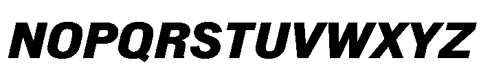 Normal Grotesk BlackItalic Font UPPERCASE