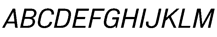 Normal Grotesk Italic Font UPPERCASE