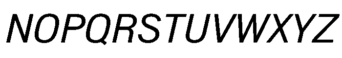 Normal Grotesk Italic Font UPPERCASE