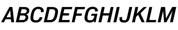 Normal Grotesk MediumItalic Font UPPERCASE