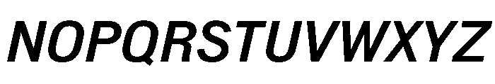 Normal Grotesk MediumItalic Font UPPERCASE