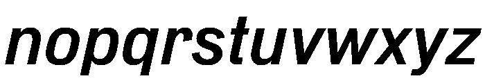 Normal Grotesk MediumItalic Font LOWERCASE