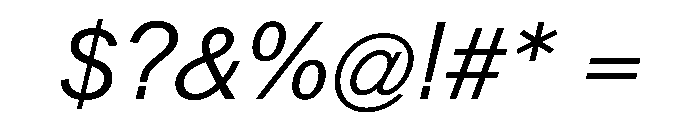Normal Grotesk NormalItalic Font OTHER CHARS