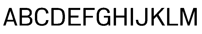 Normal Grotesk Regular Font UPPERCASE