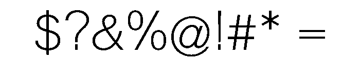 Normal Grotesk Thin Font OTHER CHARS