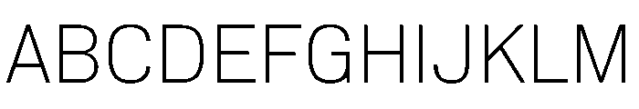 Normal Grotesk Thin Font UPPERCASE