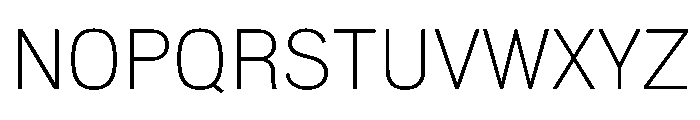 Normal Grotesk Thin Font UPPERCASE