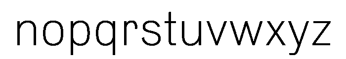 Normal Grotesk Thin Font LOWERCASE