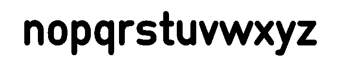 NormaliseDin Regular Font LOWERCASE