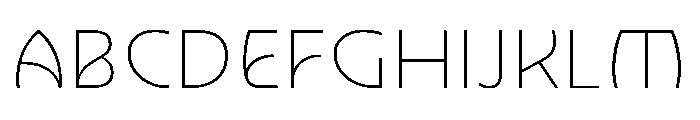 Nouveau HairGingko Font UPPERCASE
