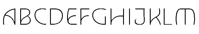 Nouveau HairNenuphar Font UPPERCASE