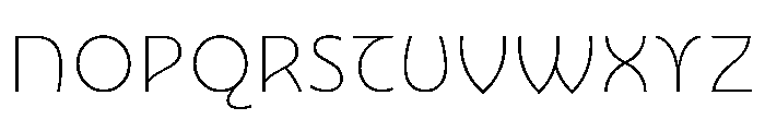 Nouveau HairNenuphar Font UPPERCASE