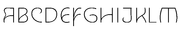 Nouveau HairRose Font UPPERCASE
