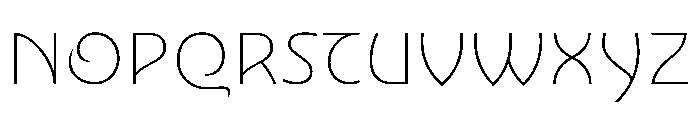 Nouveau HairRose Font UPPERCASE