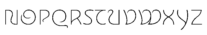 Nouveau HairThistle Font UPPERCASE