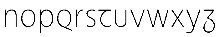 Nouveau HairThistle Font LOWERCASE