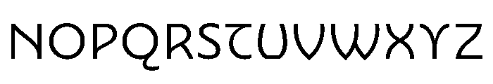 Nouveau LightGingko Font UPPERCASE