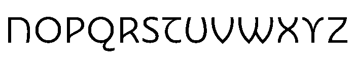 Nouveau LightNenuphar Font UPPERCASE