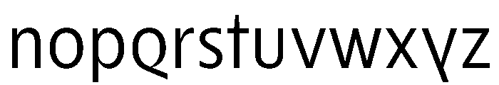 Nouveau LightNenuphar Font LOWERCASE
