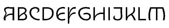 Nouveau LightRose Font UPPERCASE