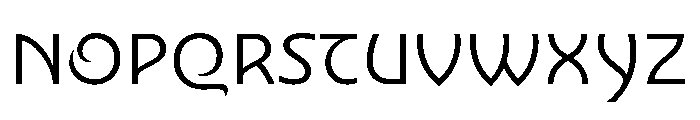 Nouveau LightRose Font UPPERCASE