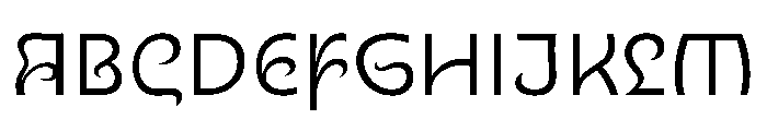 Nouveau LightThistle Font UPPERCASE