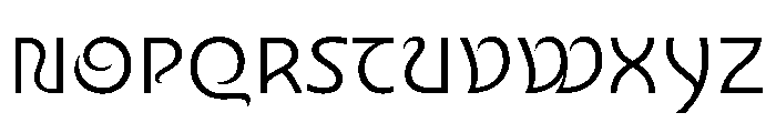Nouveau LightThistle Font UPPERCASE