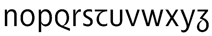 Nouveau LightThistle Font LOWERCASE