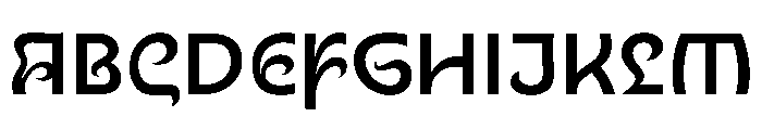 Nouveau MediumThistle Font UPPERCASE