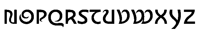 Nouveau MediumThistle Font UPPERCASE