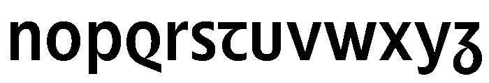 Nouveau MediumThistle Font LOWERCASE