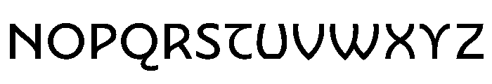 Nouveau RegularGingko Font UPPERCASE