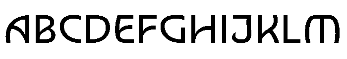 Nouveau RegularNenuphar Font UPPERCASE