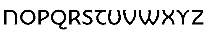 Nouveau RegularNenuphar Font UPPERCASE
