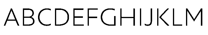 Nouveau ThinCrocus Instance Font UPPERCASE