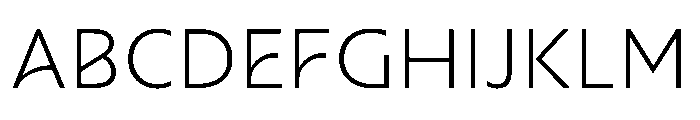 Nouveau ThinDahlia Font UPPERCASE