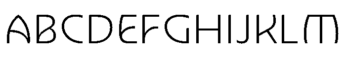 Nouveau ThinGingko Font UPPERCASE