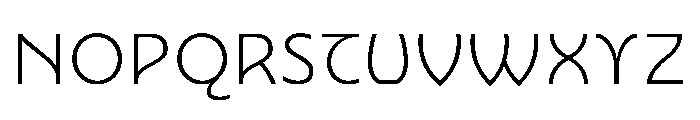 Nouveau ThinGingko Font UPPERCASE